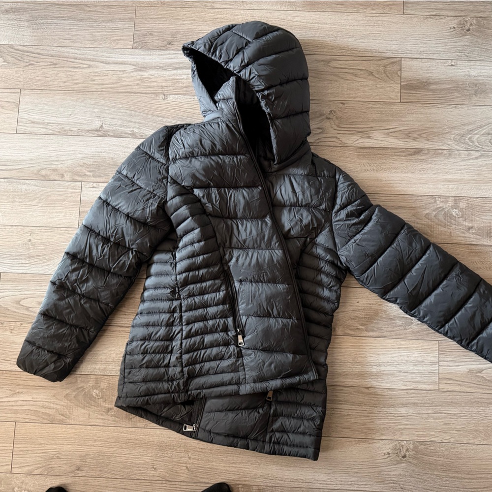 DKNY Charcoal Packable Puffer Jacket